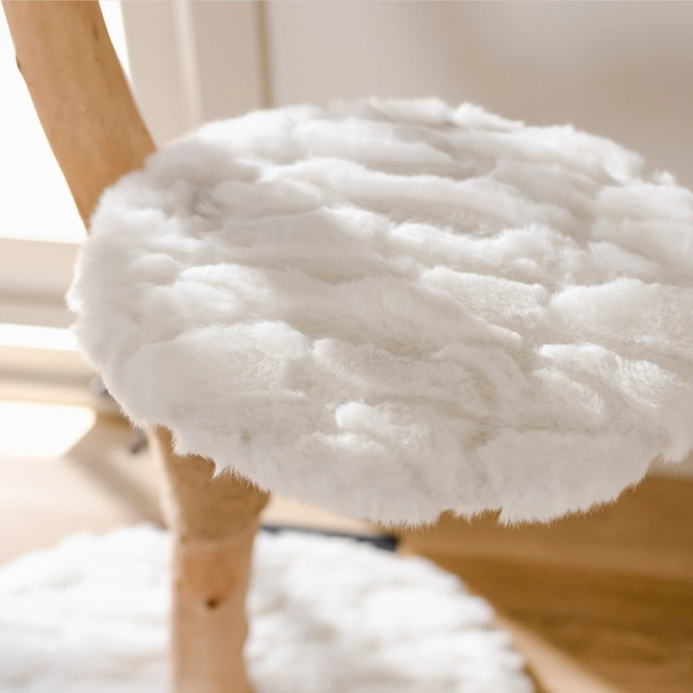The Uni — Sculptural Cat Tree in Cotton White